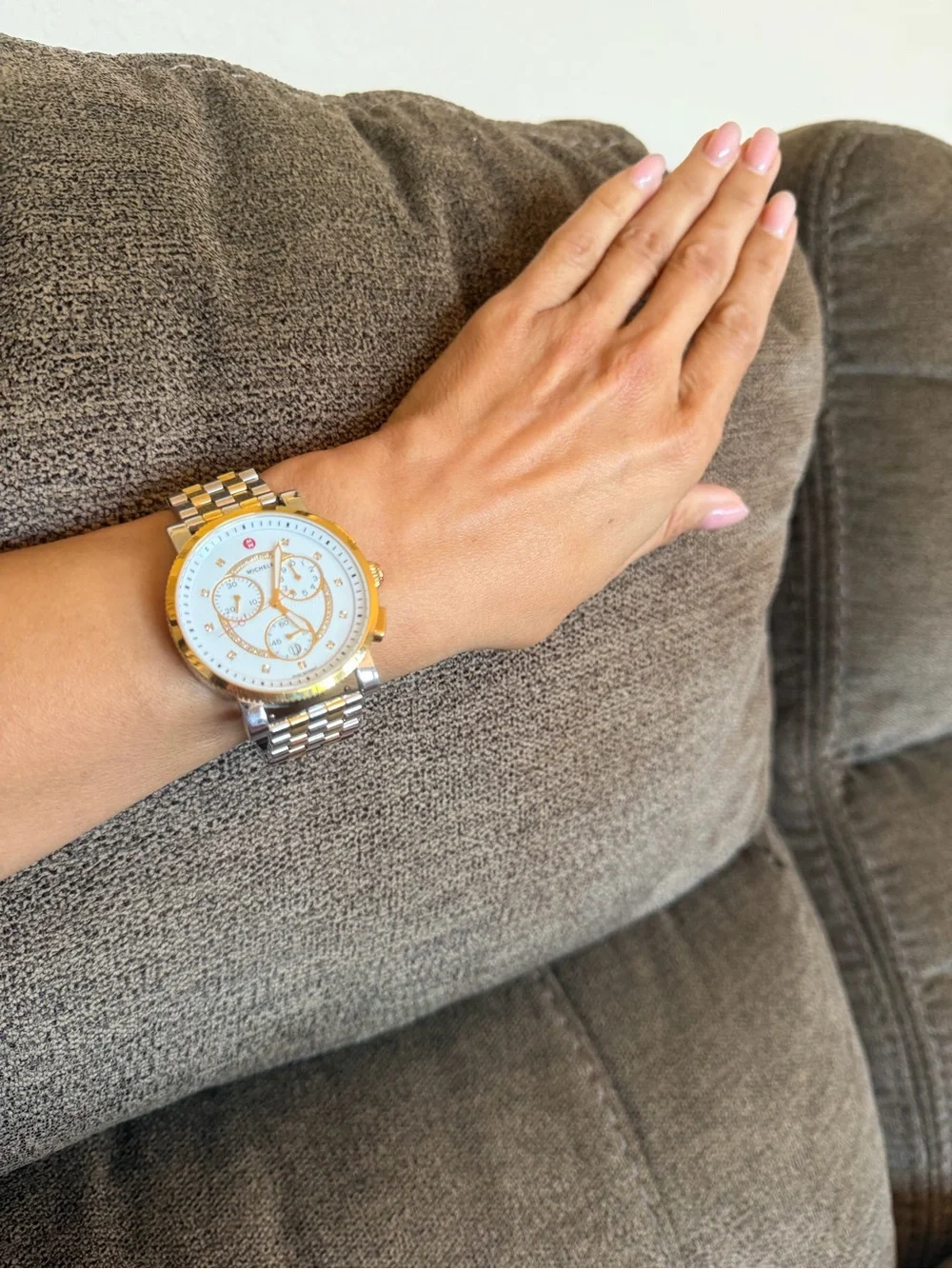 MICHELE Sport Two-Tone Diamond Chronograph Swiss Watch